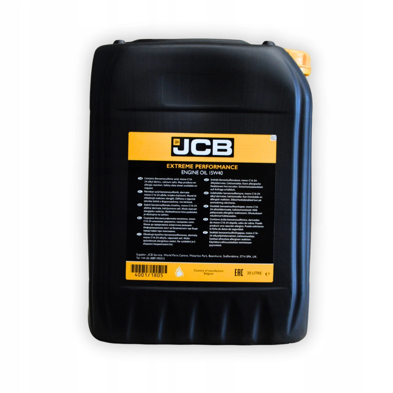 Olej silnikowy JCB EP 15W40 - 20 l (4001/1805E)