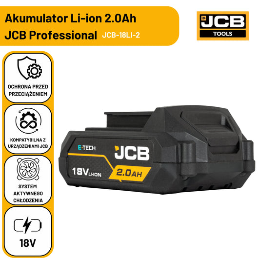 Професійний літій-іонний акумулятор JCB 18V 2.0Ah