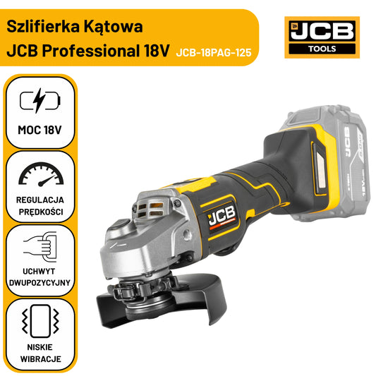 Професійна кутова шліфувальна машина(болгарка JCB 18V з перемикачем (125 мм / 5 дюймів)