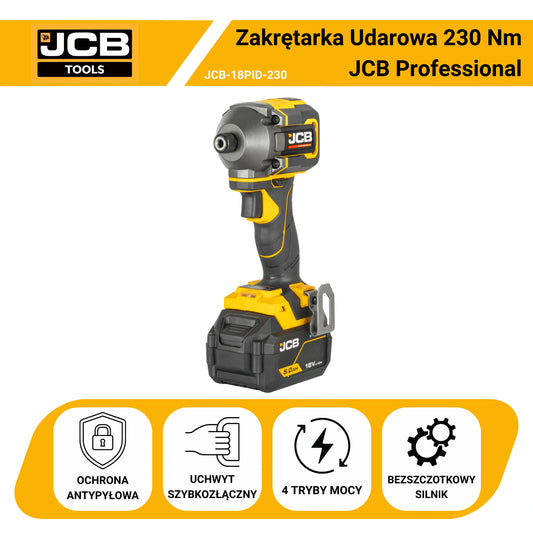 JCB Professional 18V Zakrętarka Udarowa 230 Nm