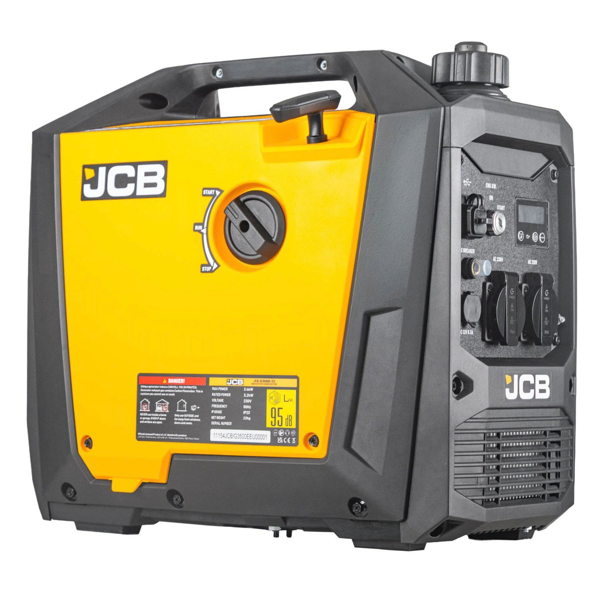 Agregat Inwerterowy JCB 3200 W 230 V E-Start JCB-IG3500E-EU