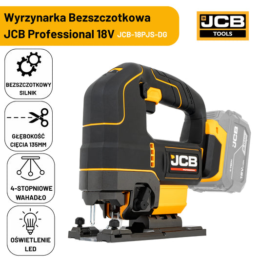 JCB Professional Wyrzynarka Do Drewna i Metalu 18V Akumulatorowa