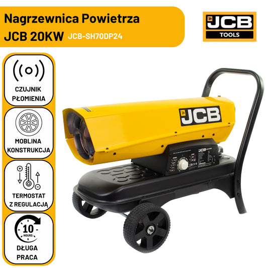 Nagrzewnica Olejowa JCB Tools 20 kW Z Termostatem
