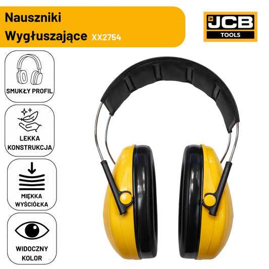 JCB Nauszniki Wygłuszające SNR 27dB Ochrona Słuchu