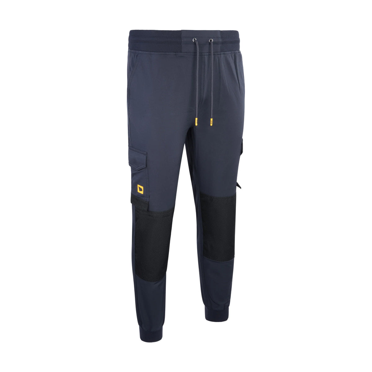 Spodnie robocze jogger JCB Workwear 4-Way Stretch granatowe JCB033N - widok z przodu