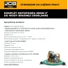 Komplet Motopompa 80mm 7,5KM JCB + Węże do wody brudnej 1000 l/min