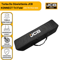 Statyw oświetleniowy JCB – lampa LED na statywie