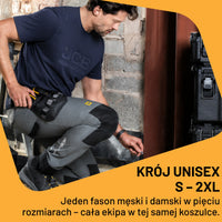 JCB Workwear Koszulka Robocza T-shirt Bawełniana z Logo 3D – Granatowy – zdjęcie 7