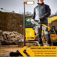 Lampa ledowa budowlana JCB 6000 lm – lampy budowlane akumulatorowe