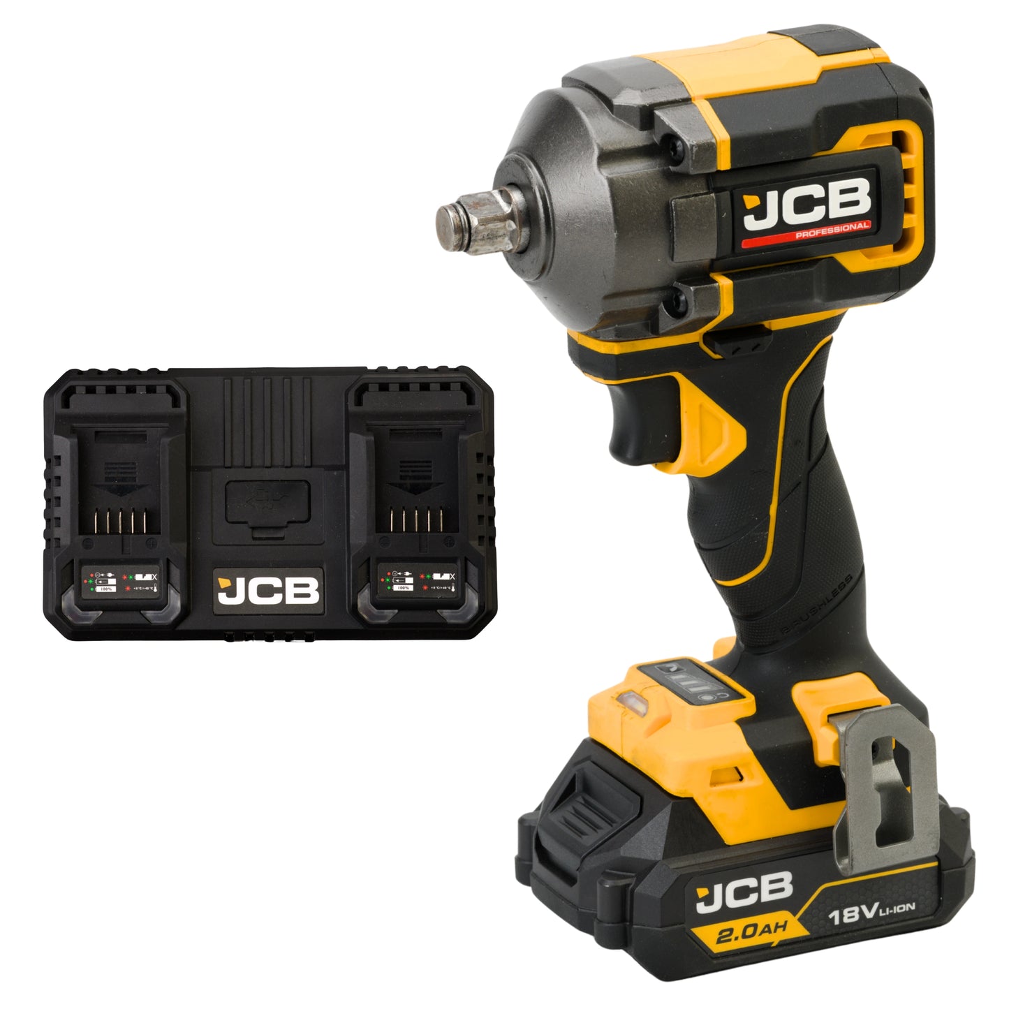 JCB Professional 18V Klucz udarowy 1/2" 250 Nm (maks. 350 Nm)