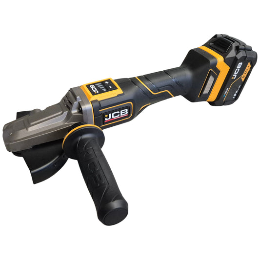 JCB Professional 18V Szlifierka Kątowa z Włącznikiem Łopatkowym i Płaską Głowicą (125 mm / 5")