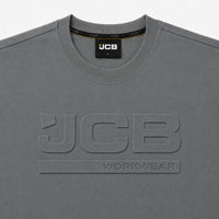 JCB Workwear Koszulka Robocza T-shirt Bawełniana z Logo 3D – Szary – zdjęcie 11