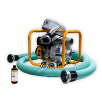 Zestaw Motopompa 80mm 3 Cale JCB Tools 7.5KM do wody brudnej 1000l/min + Węże