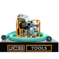 Kompletny Zestaw Motopompa Spalinowa 80mm 3" JCB Tools 7,5KM do wody czystej (1000l/min) +WĄŻ SSAWNY, WĄŻ TŁOCZNY CNBOP + NASADA