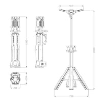 Lampa LED 18V JCB 8400 lm – przenośna lampa budowlana LED