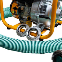 Kompletny Zestaw Motopompa Spalinowa 80mm 3" JCB Tools 7,5KM do wody czystej (1000l/min) +WĄŻ SSAWNY, WĄŻ TŁOCZNY CNBOP + NASADA