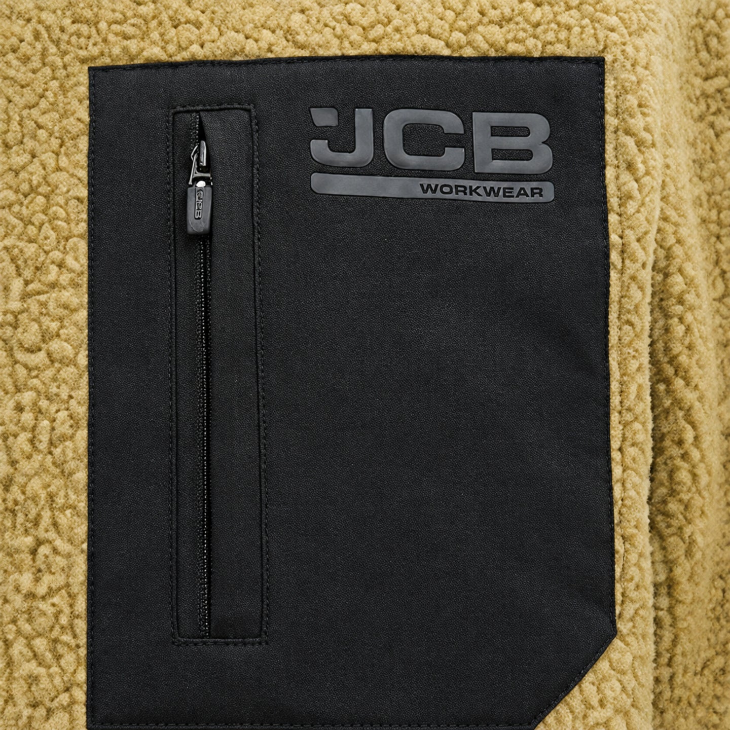 JCB Workwear Polar Roboczy Borg z Zamkiem 1/4 – Oliwkowy – zdjęcie 6