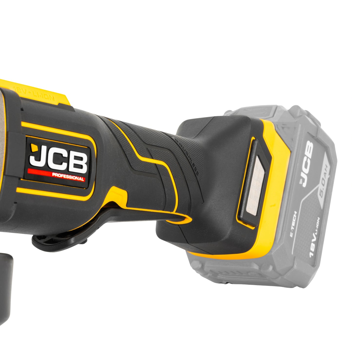 JCB Professional Zestaw Wiertarko-wkrętarka 75 Nm Szlifierka kątowa 125 mm 2x 5Ah Ładowarka Torba