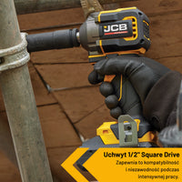 JCB Professional Klucz Udarowy Akumulatorowy 18V 620Nm Zestaw 2x 5,0Ah Ładowarka 4,5A Walizka