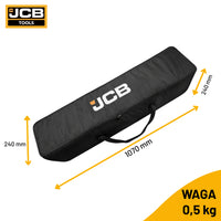 Lampa LED na statywie JCB – statyw budowlany