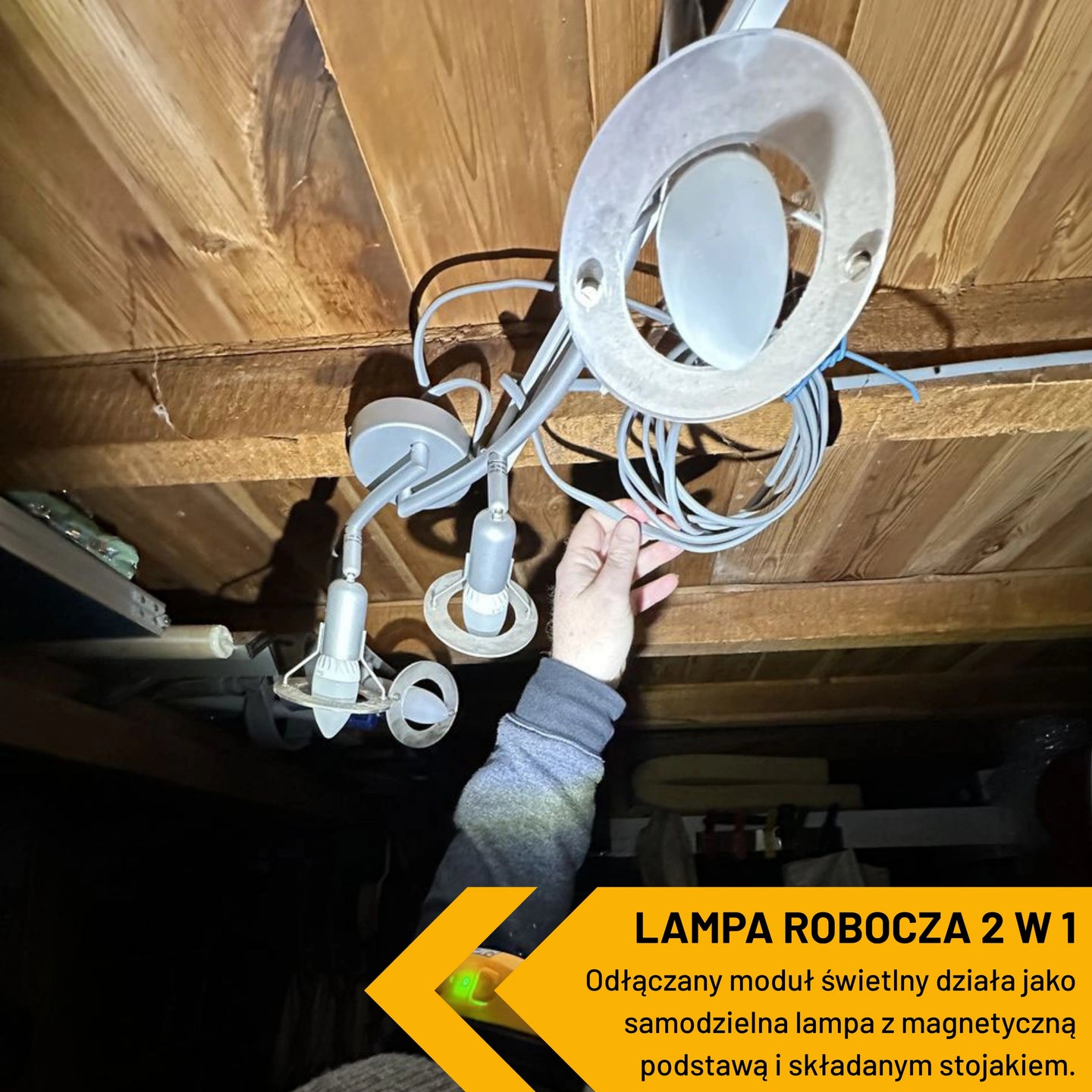 Lampka czołowa LED JCB 260 lm – czołówka ładowana USB