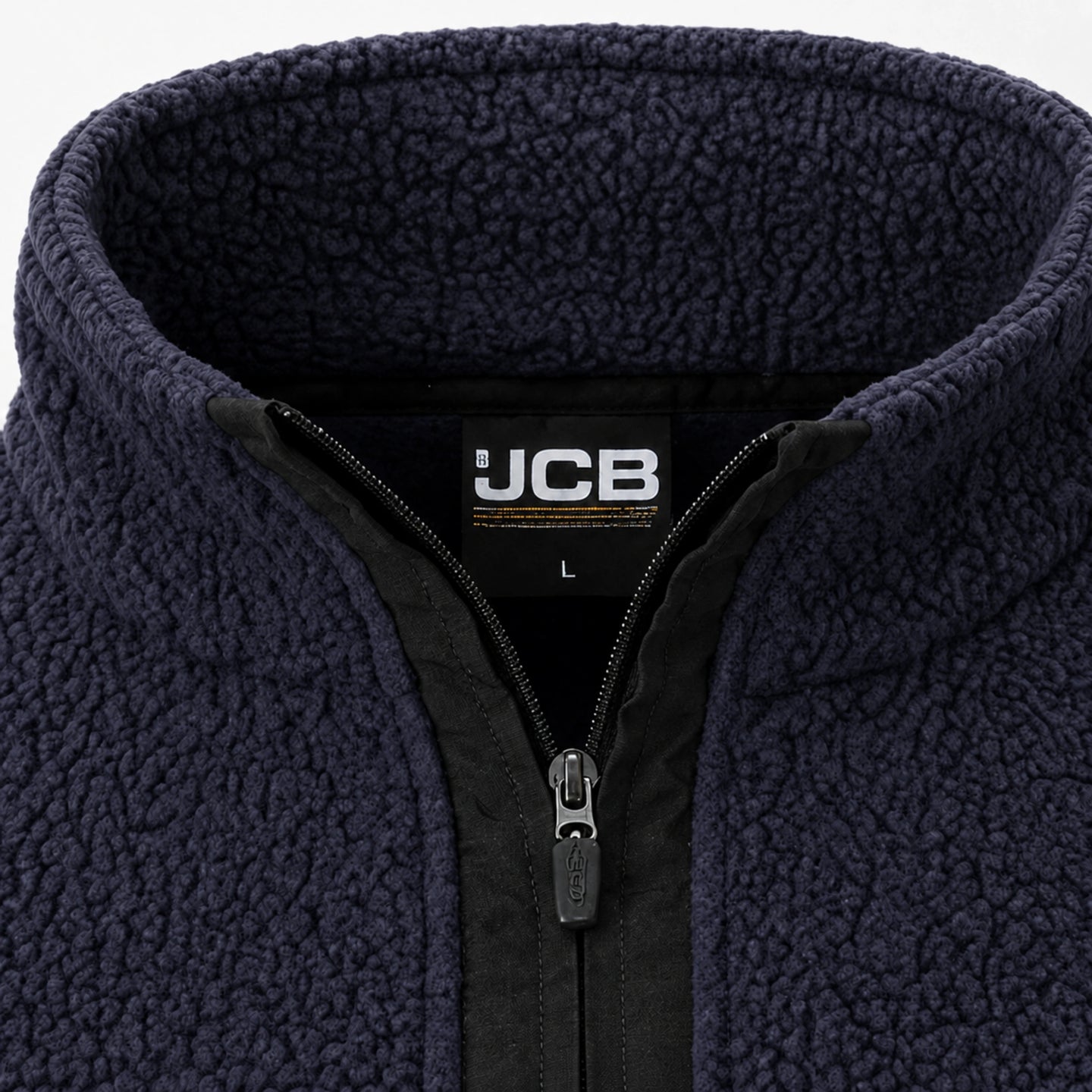 JCB Workwear Polar Roboczy Borg z Zamkiem 1/4 – Granatowy – zdjęcie 4