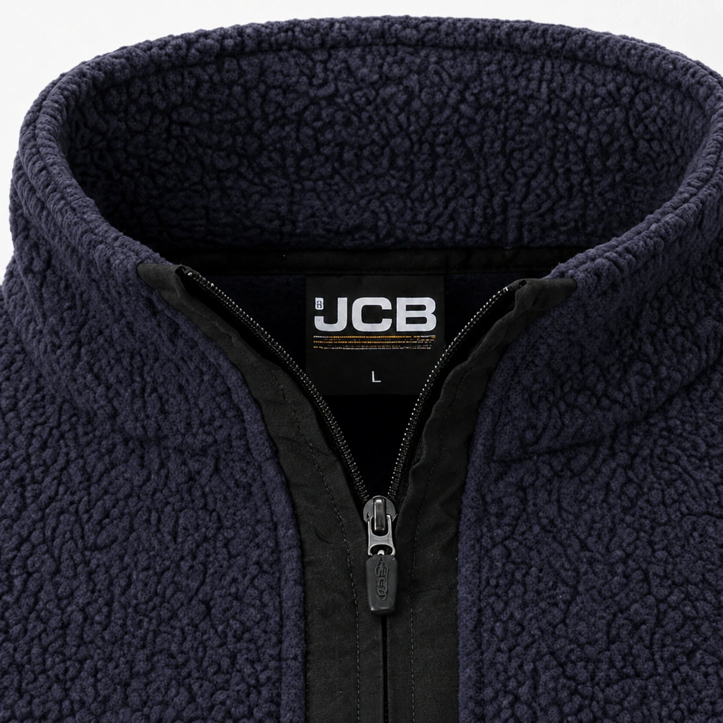 JCB Workwear Polar Roboczy Borg z Zamkiem 1/4 – Granatowy – zdjęcie 4