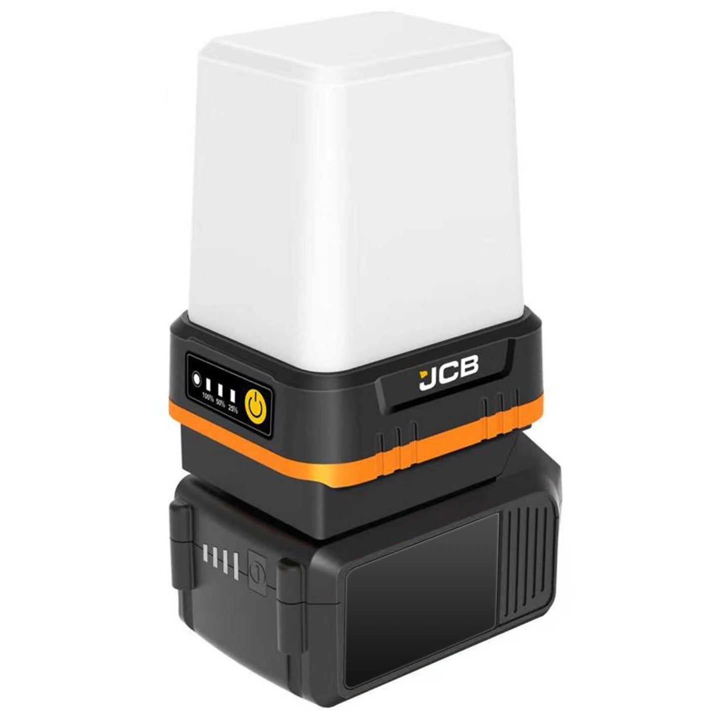 JCB Mini KONNECT 360 – panel LED oświetlenie obszarowe 360 stopni na budowie