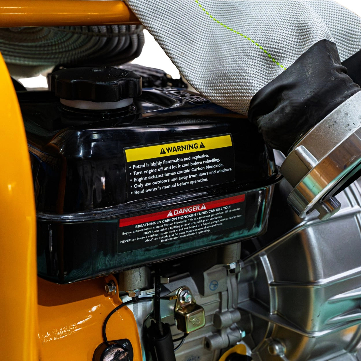 Kompletny Zestaw Motopompa Spalinowa 80mm 3" JCB Tools 7,5KM do wody czystej (1000l/min) +WĄŻ SSAWNY, WĄŻ TŁOCZNY CNBOP + NASADA