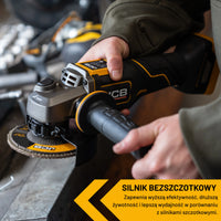 JCB Professional Zestaw Wiertarko-wkrętarka 75 Nm Szlifierka kątowa 125 mm 2x 5Ah Ładowarka Torba