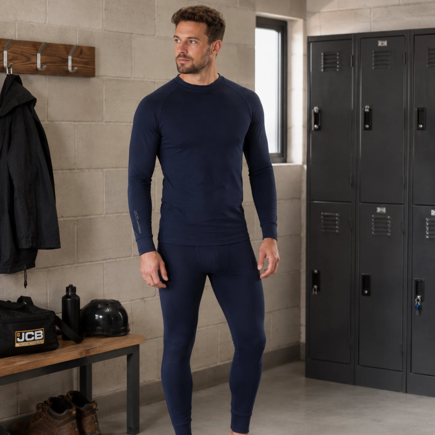 JCB Workwear Bielizna Termoaktywna Unisex Komplet – Granatowy – zdjęcie 15