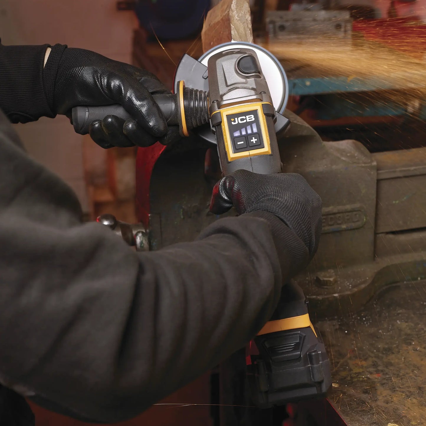 JCB Professional 18V Szlifierka Kątowa z Włącznikiem Łopatkowym (125 mm / 5")