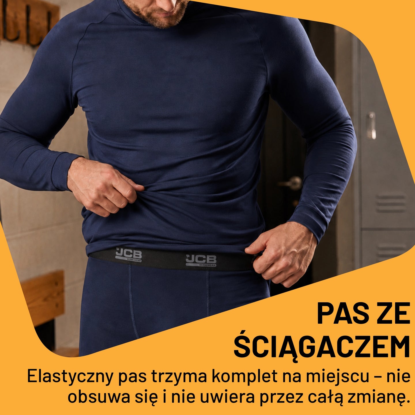 JCB Workwear Bielizna Termoaktywna Unisex Komplet – Granatowy – zdjęcie 7