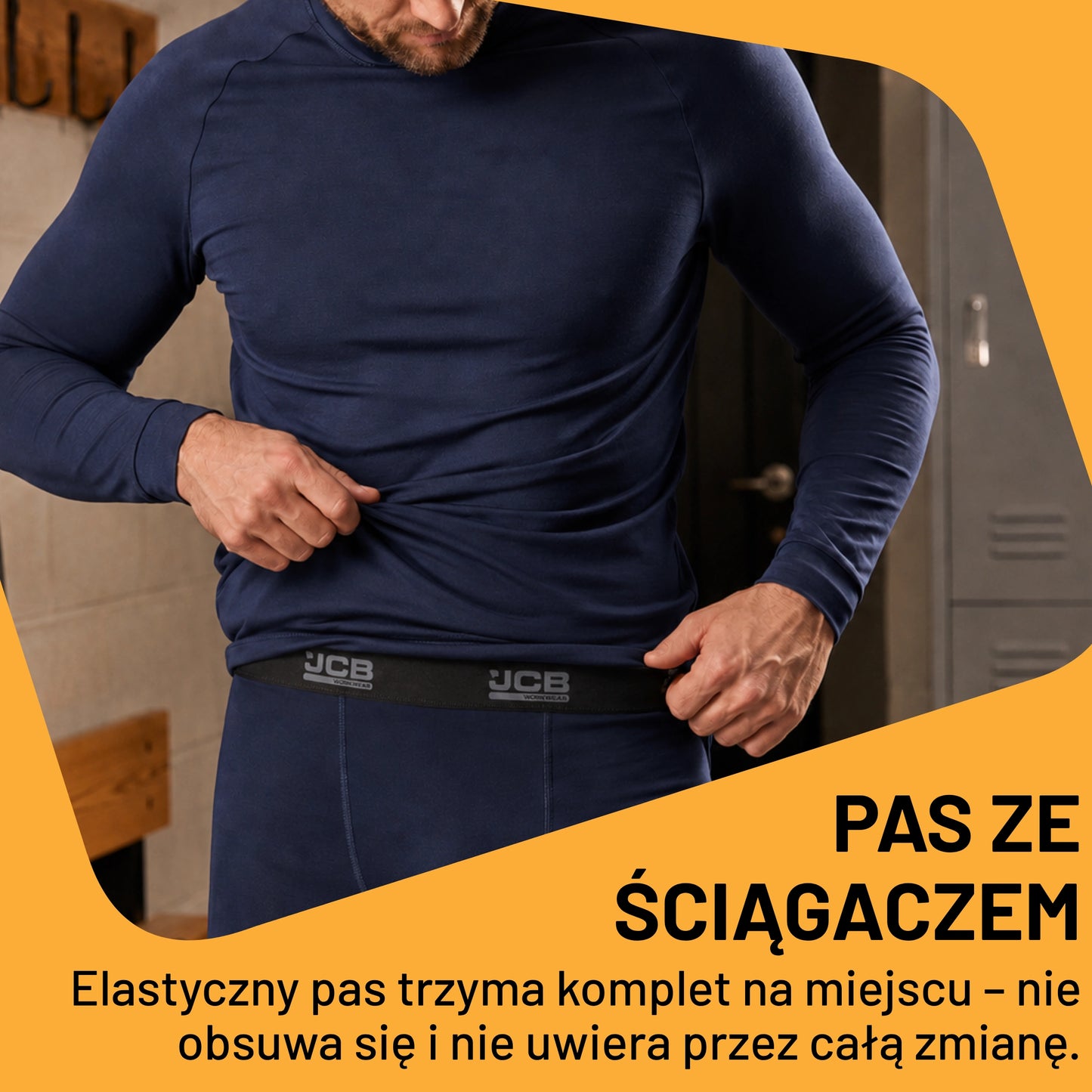 JCB Workwear Bielizna Termoaktywna Unisex Komplet – Granatowy – zdjęcie 7