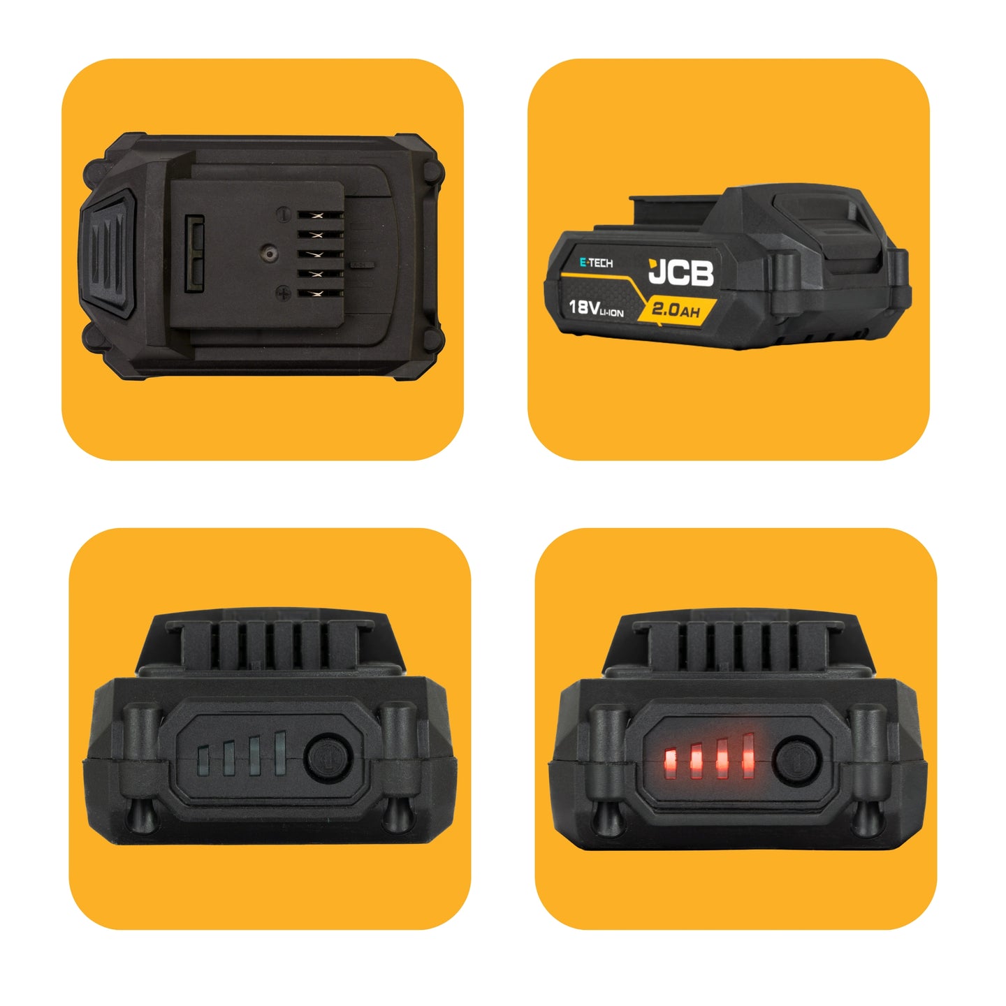 Wiertarko-wkrętarka udarowa JCB 75 Nm – wiertarko-wkrętarka bezszczotkowa (brushless)