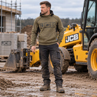 JCB Trade Bluza z Kapturem Horton Hoodie Oliwkowa