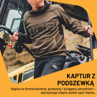 JCB Trade Bluza z Kapturem Horton Hoodie Oliwkowa