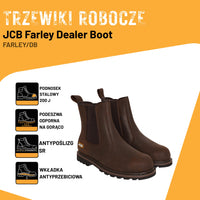 JCB Farley Trzewik Roboczy Dealer S3 HRO FO SR Brązowy