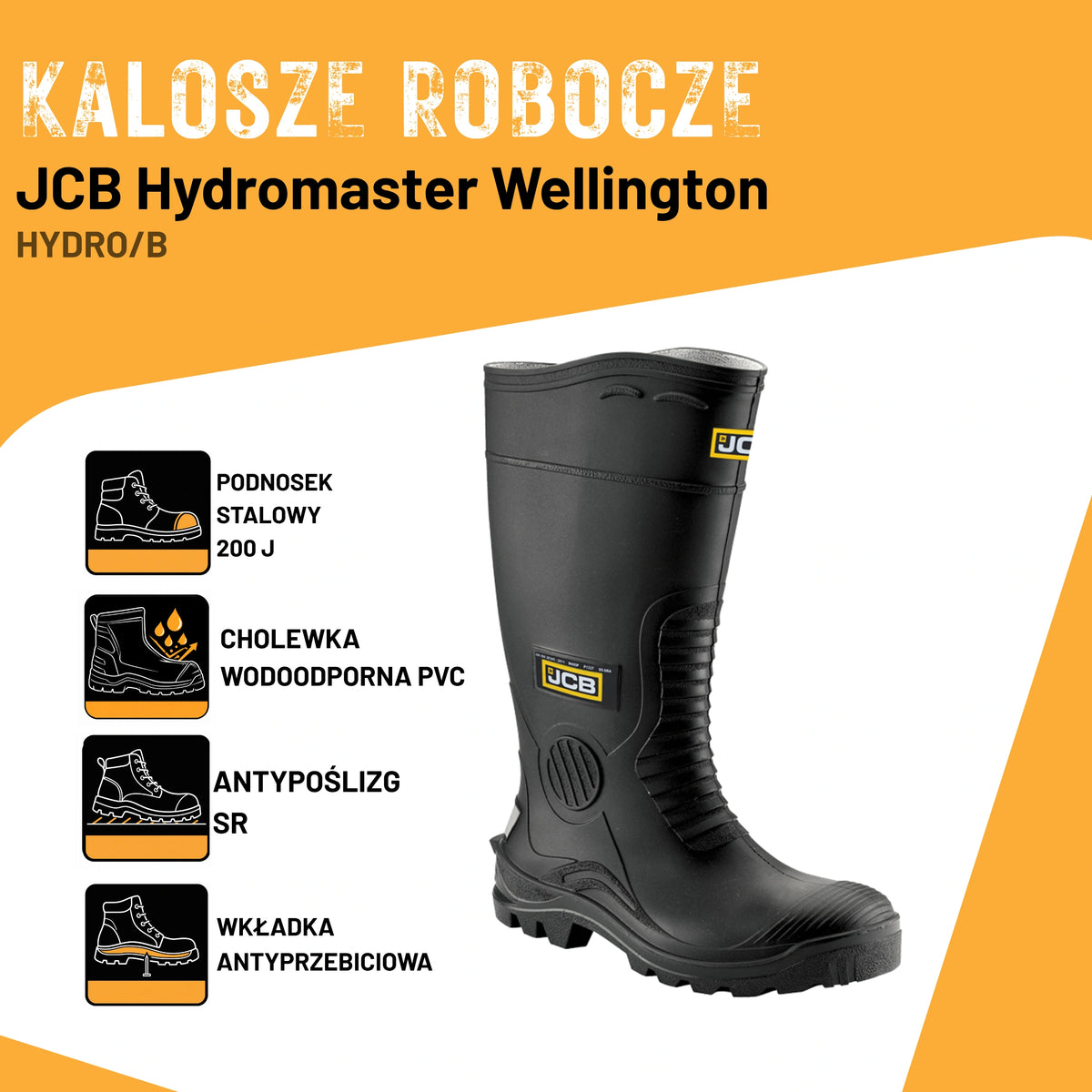 JCB Hydro Kalosz Bezpieczny S5 SRC Czarny