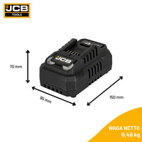 JCB Professional 18V Szybka Ładowarka 4.5A
