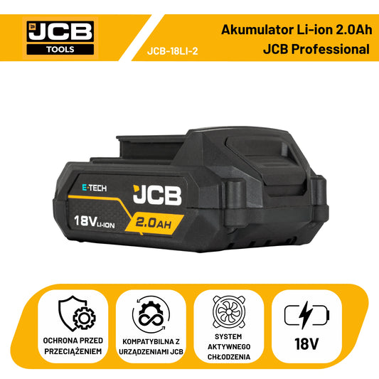 JCB Professional 18V Akumulator Li-ion 2.0Ah