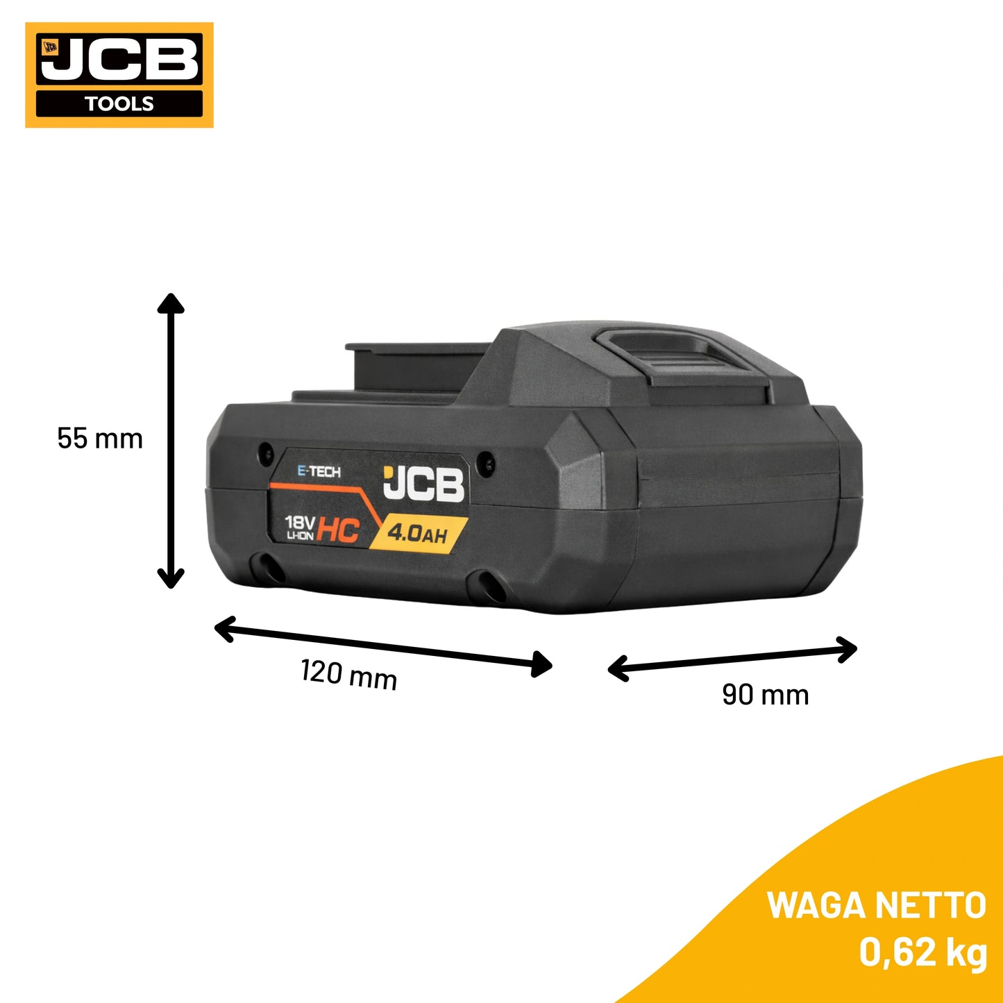 JCB Professional 18V Akumulator Li-ion 4.0Ah