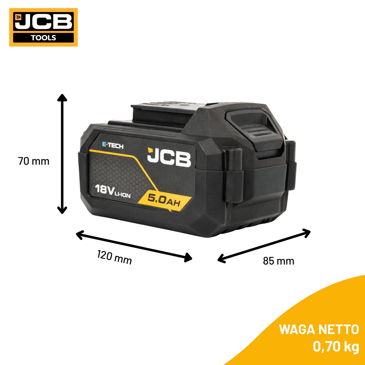 JCB Professional 18V Akumulator Li-ion 5.0Ah