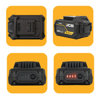 Професійний комплект ударного дриля JCB 18V 160 Нм - 2 акумулятори 5,0 Аг + швидкий зарядний пристрій 4,5 А