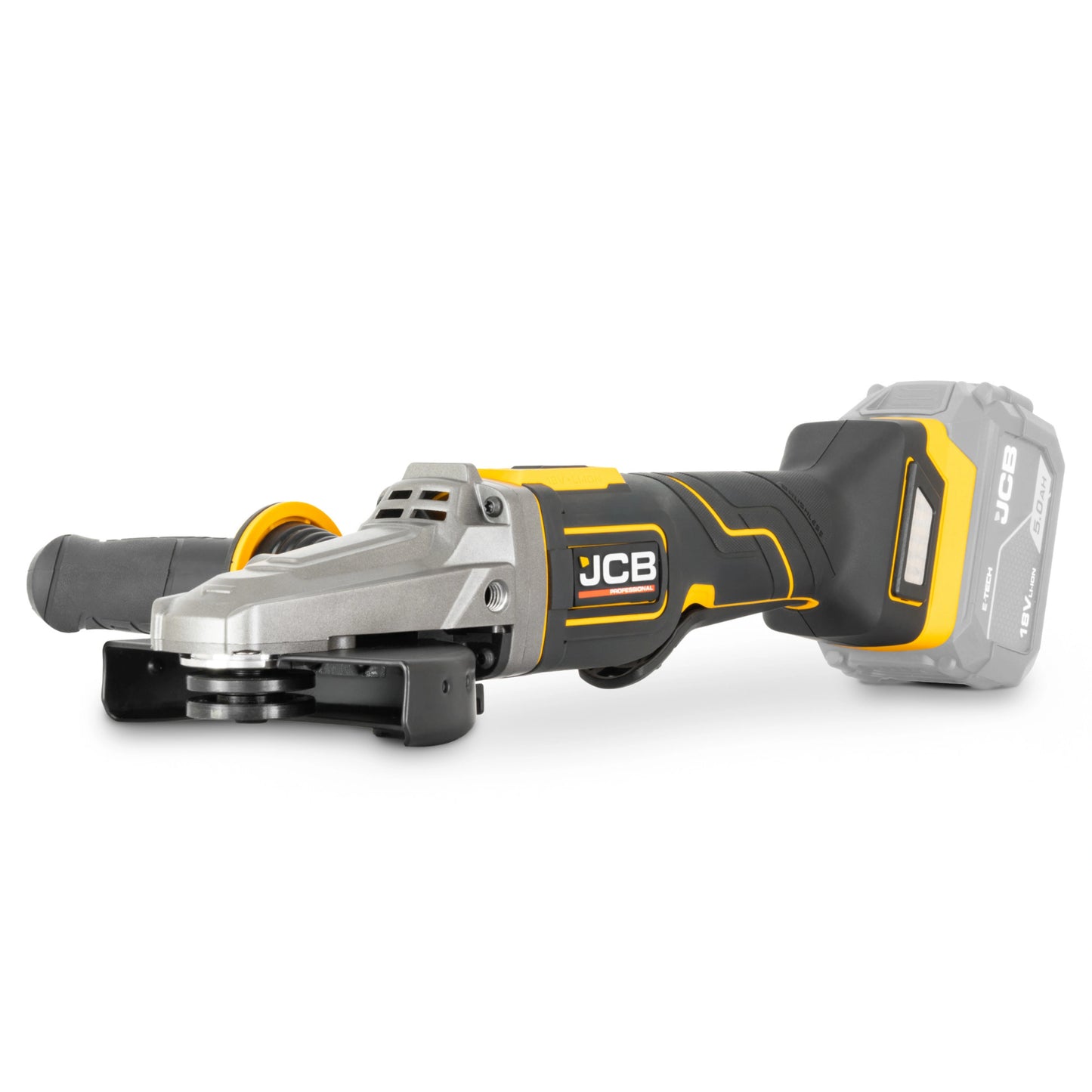 JCB Professional 18V Szlifierka Kątowa z Włącznikiem Łopatkowym i Płaską Głowicą (125 mm / 5")