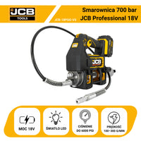 JCB Professional 18V Smarownica Maksymalne Ciśnienie: 690 bar