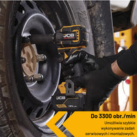 Професійний ударний гайковерт JCB 18V 1/2" 250 Нм (макс. 350 Нм)