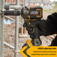 Професійний ударний гайковерт JCB 18V 1/2" 250 Нм (макс. 350 Нм)