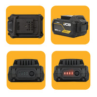 JCB Professional 18V Zestaw: Wiertarko-wkrętarka Udarowa 75Nm, Zakrętarka 230Nm, 2x 5.0Ah, Ładowarka
