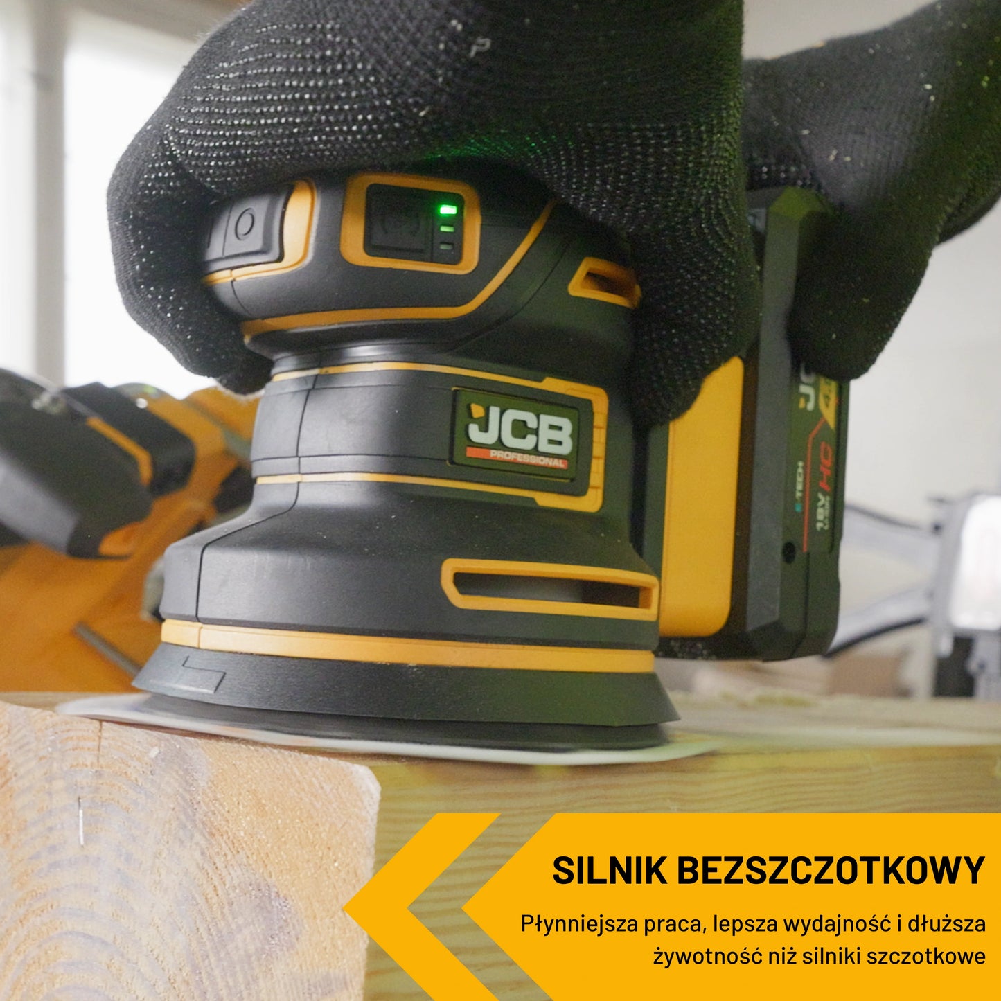 JCB Professional 18V Szlifierka Mimośrodowa